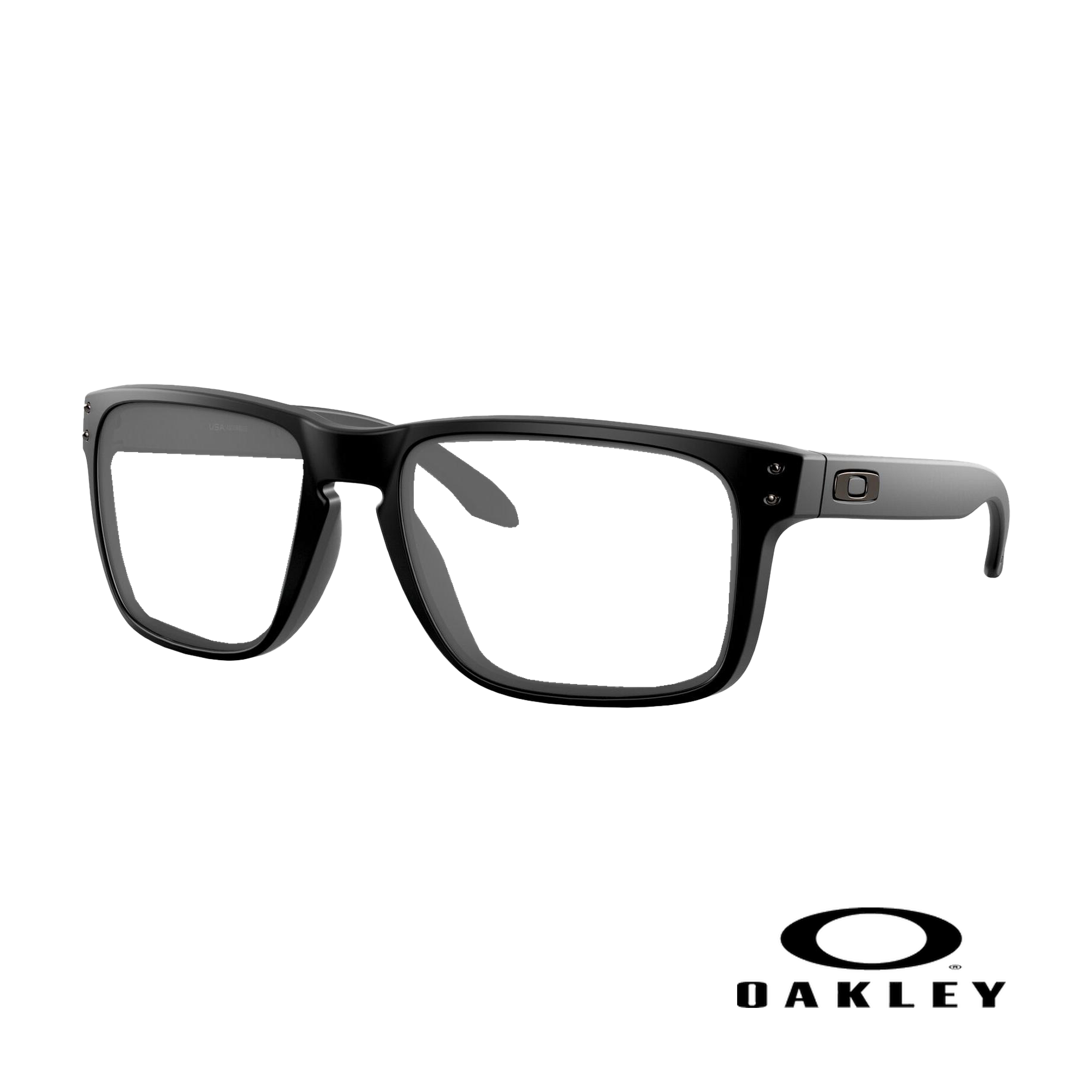 Oakley Holbrook XL lead glasses in Matte Black - larger fit radiation protection eyewear