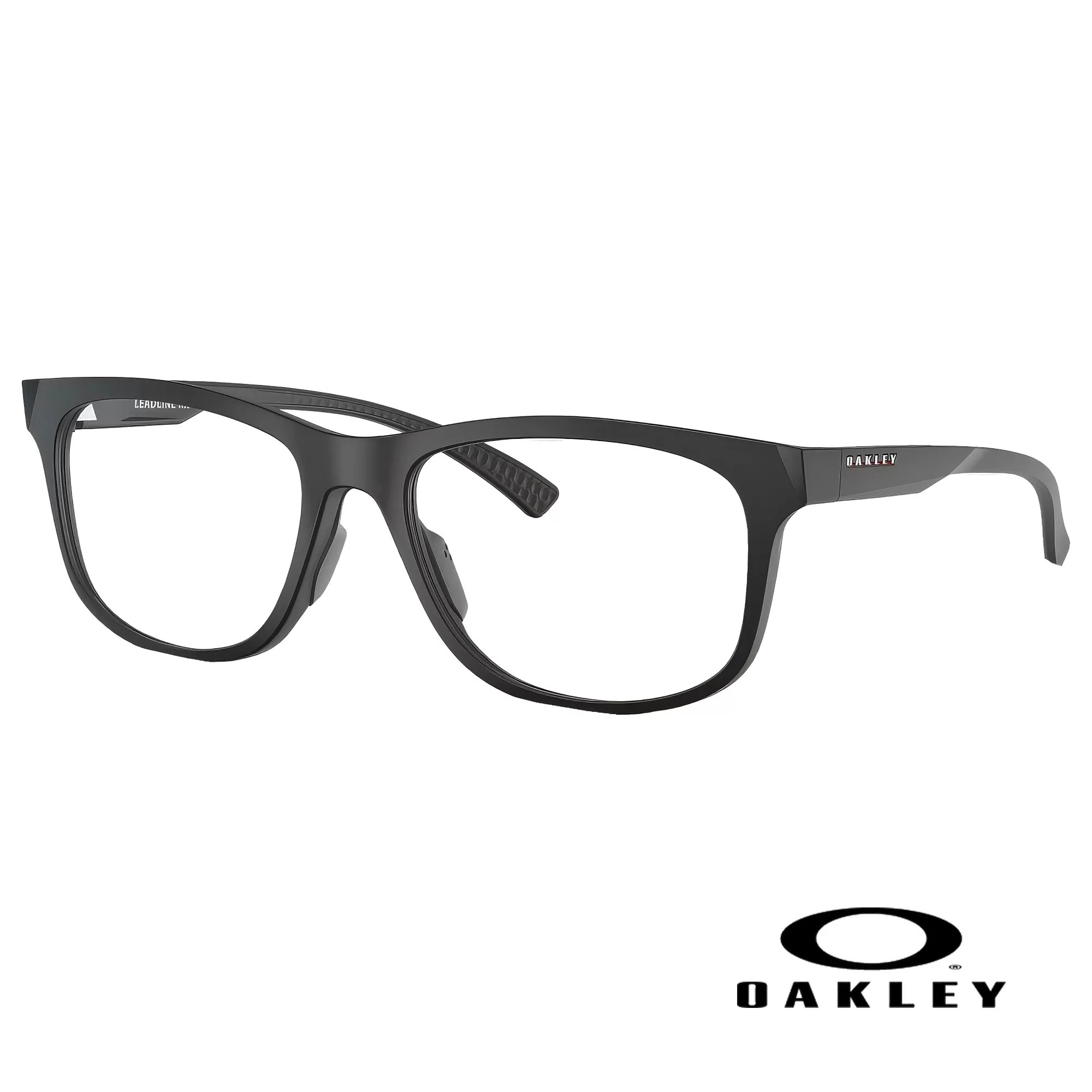 Oakley Leadline lead glasses in Velvet Black - round-edge radiation protection eyewear
