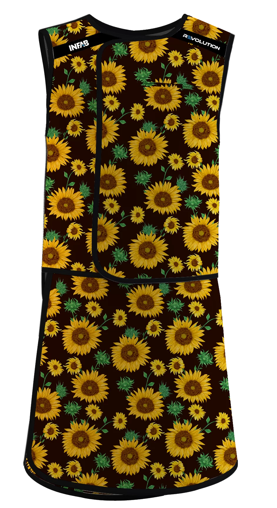 Sunflowers on apron