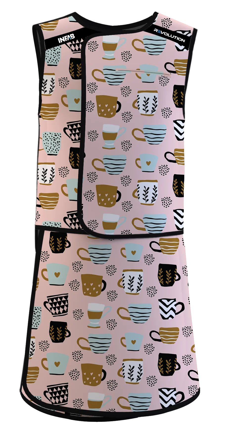 Coffee Mugs on apron