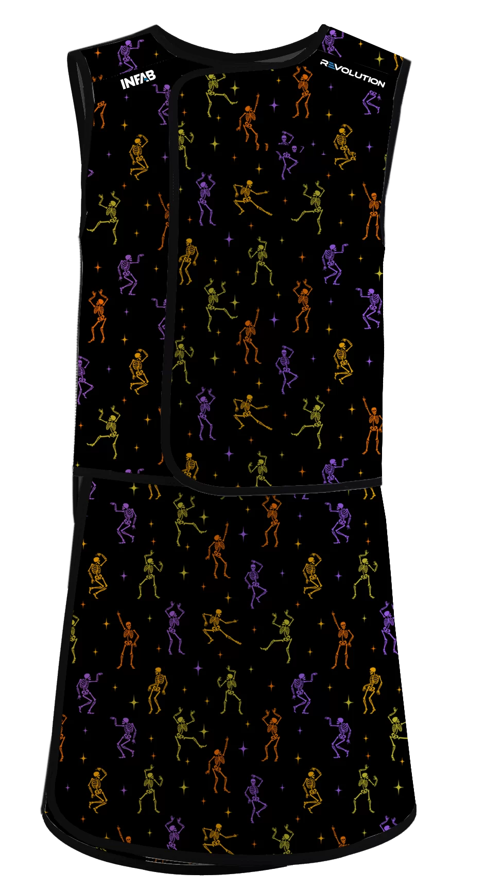 Disco Skeletons on apron