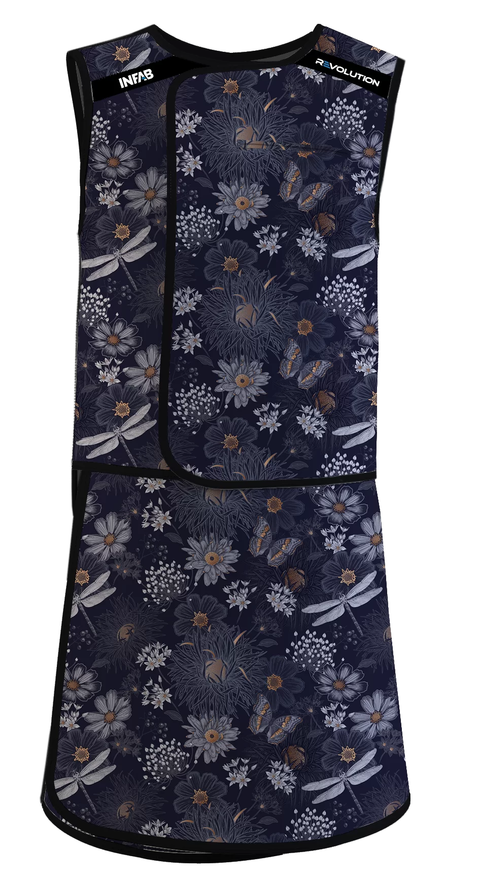 Midnight Garden on apron