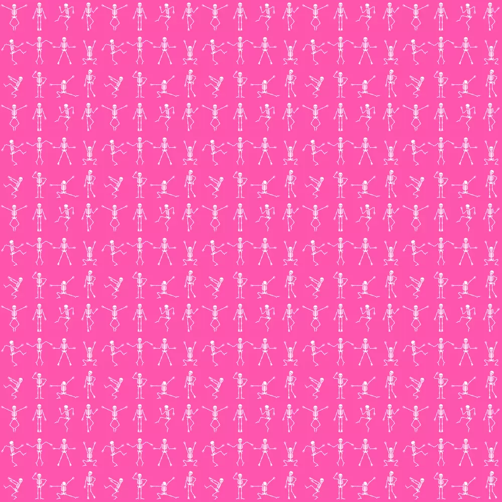 Dancing Skeletons Pink