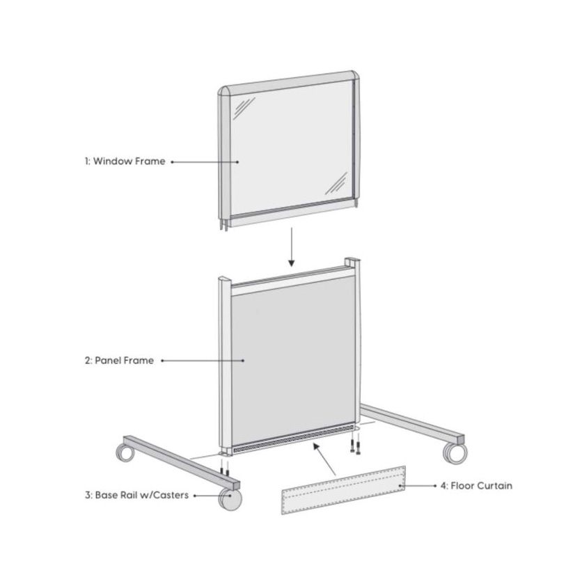 Flat Pack Barrier Assembly