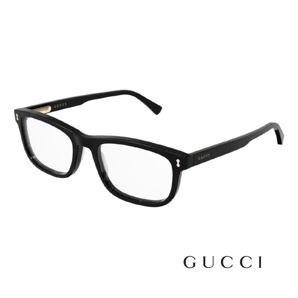GUCCI Web Rectangle Sunglasses GG0381S Black-US